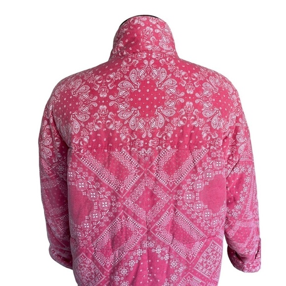 OVERLOVER Kerry Quilted Jacket in Faded Red Bandana - Picture 9 of 14